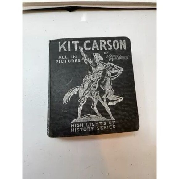 KIT CARSON PIONEER SCOUT 1933 Big Little Book All in Pictures Hardcover - Picture 2 of 16